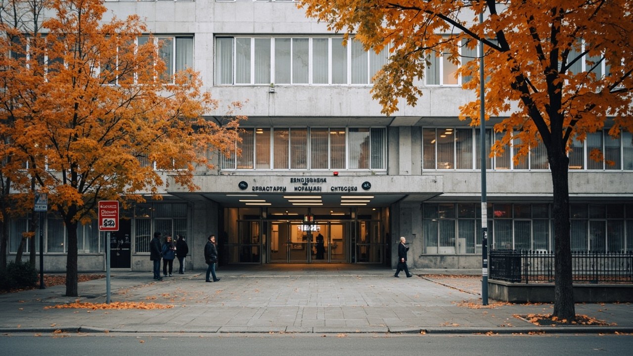 Житомир обласна лікарня — корпус та вхід