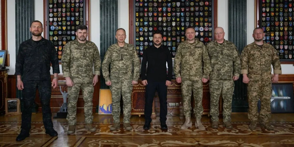 Зустріч президента Володимира Зеленського з новим керівництвом ЗСУ