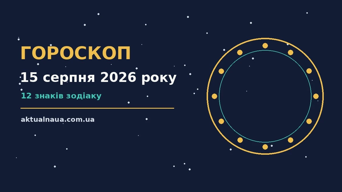 Зоряне небо над міською терасою в суботу, ілюстрація до гороскопу на 15 серпня 2026 року