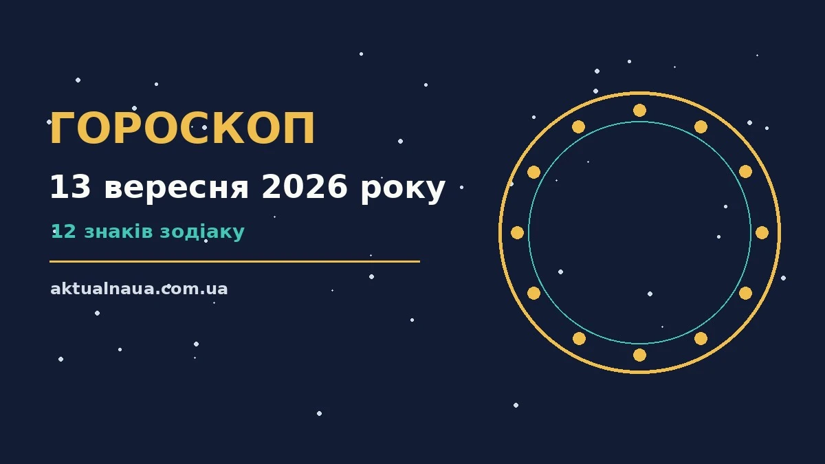 Недільний гороскоп на 13 вересня 2026 року: робота, фінанси і стосунки