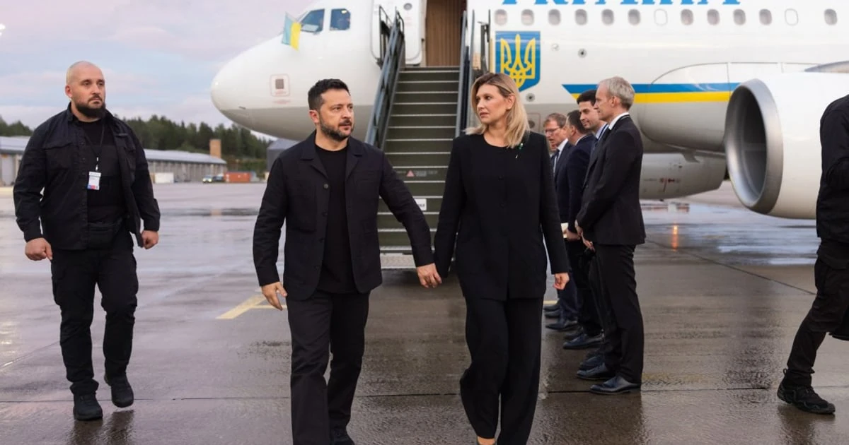 Володимир Зеленський у Осло з прем’єр-міністром Норвегії Йонасом Гара Стьоре та головою МЗС Ісландії Торгердур Катрін